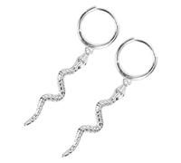 Levemolo 1par Pendientes de Serpiente de Plata Mujer Diseño Creativo y Elegante Joyería Colgante Ligera Regalo Original para Ocasiones Especiales