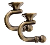 Levemolo 1par Soporte De Cortina De Pared Aleación Pesada Gancho De Cortina para Decoración De Interiores Instalación y para Colgar Toallas y Ropa De Antiguo