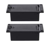 Levemolo 2 piezas Caja Batería para Pastilla Guitarra Resistente Recambio Duradero Instalación Plana Unidades