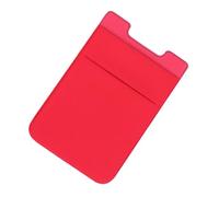 Levemolo 2 Piezas Funda Adhesiva para Teléfono Móvil Doble Capa Roja Soporte y Tarjetero Compacto para Tarjetas de Crédito Identificación Material Elástico Duradero sin Residuos Adhesivos