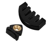 Levemolo 2 piezas Silenciador para Violín Negro de Goma Conjunto Portátil de Amortiguador Silencioso para Práctica Profesional Orquesta y Uso Casa Accesorio Ligero y Pequeño para Reducir