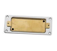 Levemolo 2 piezas Tapas Humbucker para Guitarra Eléctrica Marco Base de Cobre para Mástil y Puente Accesorios de Recambio Duraderos y Resistentes Color Plateado