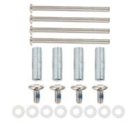 Levemolo 2 Sets Inline Skate Bearing Spacers, Skate Wheel Axles, Metal Spacer Set, for Mainstream Chassis, Quick Maintenance and Universal Compatibility