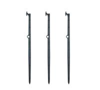 Levemolo 20 Piezas de Estacas de Tierra para Riego por Microgoteo Soporte de Varilla de 6 MM de Plástico Duradero para Jardín Césped E Invernaderos Accesorio Insertable para Equipos de