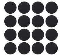 Levemolo 20 Tapones de Plástico Negro Redondos para Cajas, Fáciles de Instalar y Protegen Esquinas o Bordes en Huchas y Alcancías