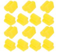 Levemolo 20 Tapones De Silicona Para Trombón, Parachoques De Instrumentos Acústicos, Silenciador De Práctica Amarillo 4 Mm, Accesorio Compacto Para Reducción De Sonido En Trombones