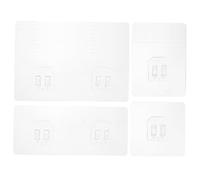 Levemolo 20piezas Accesorios Para Estantes De Baño Ganchos Adhesivos De Pared Transparentes Ganchos Colgantes Adhesivos Para Ducha Sin Perforación Para Estantes De Ducha y Toallas De Baño