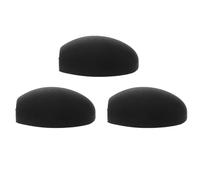 Levemolo 3 Almohadillas Pulgar de Saxofón Negro, Accesorio de Instrumento Musical de Plástico, Reduce la Fatiga y Fácil Instalación, Paquete de 3 Piezas