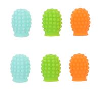 Levemolo 3 Pares Protector de Silicona para Baquetas de Puntas Amortiguadoras para Práctica Silenciosa con Reducción de Ruido Cómodo y Duradero para Percusión