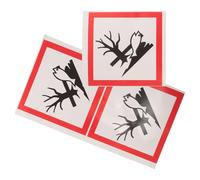 Levemolo 3 Piezas Etiqueta de Sustancias Químicas Peligrosas, Etiqueta Ambiental de Pvc, Identificación Clara de Riesgos, Aplicación Rápida, para Bidones y Recipientes Químicos, Uso