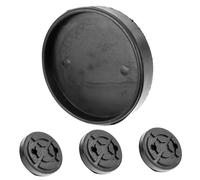 Levemolo 4 Piezas Almohadillas Redondas de Goma para Elevador de Piso Protectores Antideslizantes para Plataforma de Gato Discos de Caucho Duraderos para Soporte de Levantamiento de