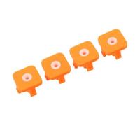 Levemolo 4 Piezas Kit de Inserciones de Alimentación de Cerámica Naranja con Fibra de Carbono, Reduce Atascos y Compatible con Pla, Abs, Petg para Mantenimiento de Granjas de Impresión