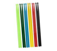 Levemolo 5pares Baquetas De Batería Coloridas Para Instrumentos De Percusión Para Práctica Casa Conciertos y Marching Bands