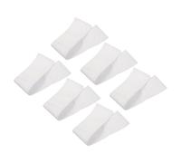 Levemolo 6 Brazaletes de Capitán Deportivos Blancos de Nylon Ajustables para Sesiones de Entrenamiento y Partidos de Club