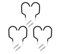 Levemolo 6 Ganchos Metálicos Resistentes para Bicicletas Colgadores de Pared Multiusos para Garaje Diseño Envolvente sin Rayar Fácil Instalación en Yeso Madera y Hormigón