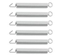 Levemolo 6 Piezas de Resortes Metálicos para Trémolo de Guitarra Eléctrica, Accesorio de Puente Vintage Plateado, Muelles de Extensión Resistentes para Partes de Guitarra Eléctrica, Kit