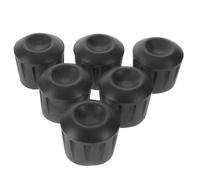 Levemolo 6 Piezas Protector y Soporte Negro Base Goma para Micrófono de Compatible de 35mm, Prolonga la Vida Útil y Reduce el Riesgo de Deslizamiento Altavoz Tubos en Estudios