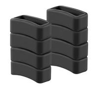 Levemolo 8 piezas Bucles de Silicona para Correa de Reloj Compatible con Garmin Forerunner Anillos de Retención Suaves y Flexibles para Reemplazo de Cinturón