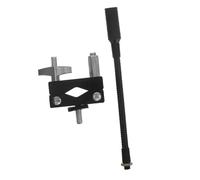 Levemolo Abrazadera para micrófono de aro de batería: Accesorio de montaje para micrófono de percusión para aro de batería y bajo, con barra de tensión