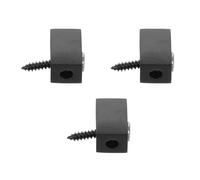 Levemolo Accesorios para Guitarra sin Clavijero 3 Piezas Bloqueo de Cuerdas de Guitarra Eléctrica Retenedores de Cuerdas de Latón Negro para Puente sin Cabeza Compatibles Instrumentos