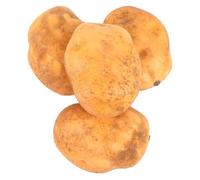 Levemolo Adornos de modelo de patatas artificiales, paquete de 4 unidades, textura realista, espuma, modelo vegetal, decoración para cocina, restaurante, negocio, mercado, juguetes educativos