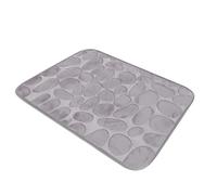 Levemolo Alfombrilla de Baño Antideslizante de Gris Cojín Cómodo y Absorbente para Suelo Masaje para Pies para Hogar y Baño