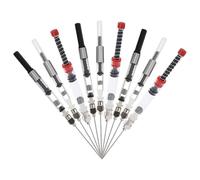 Levemolo Amplia Compatibilidad para Plumas Estilográficas Juego de 9 Convertidores de Tinta Materiales Acero Inoxidable y Plástico Adecuado para Escritura y Caligrafía