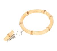 Levemolo Anillos para Cortinas de Bambú con Clip Antideslizante Soporte para Cortinas de Ducha y Ventana Accesorio Fácil de Instalar