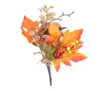 Levemolo Artificial Fall Maple Leaves and Berry Branch Plastic Thanksgiving Decoration For Autumn Home DIY Arrangements and Seasonal Floral Displays