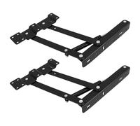 Levemolo Bisagras Resorte para Muebles de Hierro, Soporte Elevador Plegable para Mesa Abatible, Amortiguación y Ahorro de Espacio, Adecuado para Sala o Dormitorio, Pack de 2