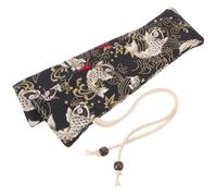 Levemolo Bolsa de Almacenamiento Diseño Delicado y Resistente de Algodón para Baquetas Portátil para 2-3 Pares Negro Adecuado para Viajes y Actividades al Aire Libre