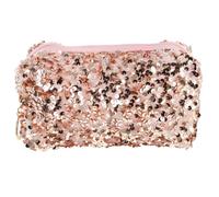 Levemolo Bolsa de Cosméticos para Mujer Rosa de Gran Capacidad y Multifuncional en Tela Oxford y Terciopelo, Neceser Cuadrado de Moda Adecuado para Viaje