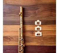 Levemolo Boquillas para Entrenamiento de Flauta 3 Piezas Color Crema Accesorios para Práctica de Flauta en Tonos C/E/D/G/F Protector de Membrana Flexible y Compatible para Músicos