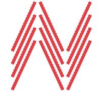 Levemolo Bordes Magnéticos Decorativos para Pizarra 12 Piezas Borde Diseño de Ondas y Puntos Rojos Hechos de PVC Resistente Ideales para Aulas Oficinas y Tableros de Anuncios