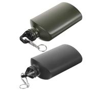Levemolo Botella de Agua de Aluminio para Hombres, Pequeña y Resistente con Gancho, Adecuado para Caminata y Decoracion Colegio en Actividades al Aire Libre