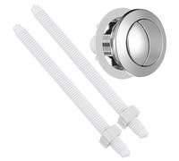 Levemolo Botón Pulsador Redondo Color Aleatorio de Plástico Plata Varilla, Fácil de Instalar para Tanque de Inodoro Doble Descarga para Reemplazo de Cisterna
