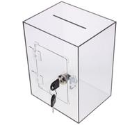 Levemolo Caja de Sugerencias de Acrílico con Cerradura Segura para Cartas y Sobres, Caja Pequeña sin Rebabas para Uso Ocasiones