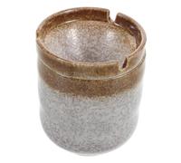 Levemolo Cenicero De Cerámica Japonés Retro Diseño Antiviento Adorno De Mesa Estilo Chino para Sushi y Restaurantes Decoración Elegante y Práctica