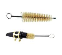 Levemolo Cepillo De Limpieza Para Boquilla De Saxofón Alto, 2 Piezas Con Ligadura y Abrazadera, Kit Compacto Para Mantenimiento y Cuidado De Saxofón En Hogar y Estudio Musical