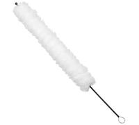 Levemolo Cepillo Limpiador de Flauta de Algodón Blanco Profesional con Mango de Alambre Trenzado Accesorio Duradero para Instrumentos de Viento Limpieza Efectiva para Flautas