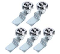 Levemolo Cerradura Triangular para Gabinete de Aleación de Zinc, Pack de 5 Piezas, Mecanismo de Leva, para Puertas de Cajas Eléctricas, Archivadores y Muebles de Oficina