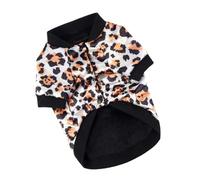 Levemolo Chaleco Cálido para Perros Pequeños XL Estampado de Leopardo Abrigo de Algodón para Cachorros Ropa de Invierno Transpirable para Exteriores y Paseo