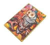 Levemolo Cuaderno Vintage A5 Tapa Dura y Diseño de Búho en Cuero y Papel para Diario de Viaje y Escritura Creativa