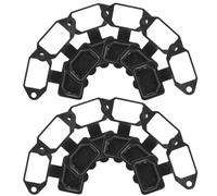 Levemolo Cubierta para enchufe exterior 24 piezas goma negra con protección contra polvo y agua, tapas para tomacorrientes usados en baterías y equipos de manejo de materiales