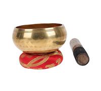 Levemolo Cuenco de Meditación de Cobre y Madera para Yoga Diseño Delicado y Trabajo Fino, Adecuado para Relajación Profunda y Alivio del Estrés en Exteriores y Meditación Color Aleatorio