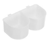 Levemolo Cuencos Colgantes para Jaula de Mascotas con Altura Ajustable Comedero y Bebedero Doble para Perros Gatos con Material Abs Duradero y Fácil Limpieza