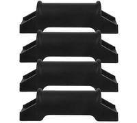 Levemolo Deslizadores de Reposapiés para Silla Gaming Reposapiés, Accesorios para Sillas de Oficina, Plástico Resistente y Fácil de Limpiar, Pack de 4 Unidades Montaje Rápido