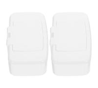Levemolo Dispensador Portátil de Toallitas Húmedas Ligero y Compacto de 2 Piezas en Pp Blanco para Uso en Casa, Cochecito o Bolsa de Pañales