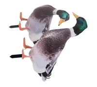 Levemolo Escultura Acrílica de Pato Doble Cara para Jardín y Patio, Decoración al Aire Libre, Adorno Resistente, Modelo Realista para Césped y Terraza, Figura Artística Decorativa