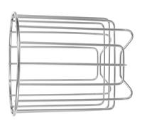 Levemolo Estante para Bolsas de Basura de Cocina de Acero Inoxidable, Soporte Compacto Orificios de Ventilación para Clasificación de Residuos, Cesta de Drenaje Resistente Oxidación para